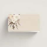 "Botanical Edge" - Place Cards in Latte by Susan Moyal - Blank front