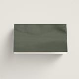 "Minimal Circle" - Place Cards in Moss by Kelly Schmidt - Folded Back of Card