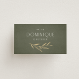 "Botanical Arches" - Place Cards in Moss by Kelly Schmidt - Front with Free Guest Printing