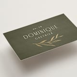 "Botanical Arches" - Place Cards in Moss by Kelly Schmidt - Detail