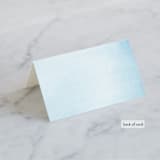 "Sea Crest" - Place Cards in Turquoise by Kaydi Bishop - Folded Back of Card