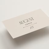 "Mirin" - Place Cards in Linen by Kate Ahn - Detail