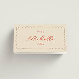 "Party On!" - Place Cards in Sangria Spark by Zove Ahhh - Folded with Free Guest Printing