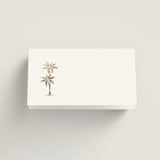 "Palm Monogram" - Place Cards in Stone by Olivia Raufman - Blank front