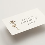 "Palm Monogram" - Place Cards in Stone by Olivia Raufman - Detail