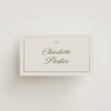 "Tux" - Place Cards in Antique by Nicole Walsh - Front