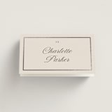 "Tux" - Place Cards in Antique by Nicole Walsh - Folded with Free Guest Printing