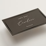 "Bow" - Place Cards in Tuxedo by Corinne Malesic - Detail
