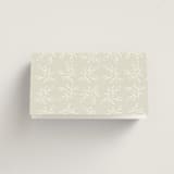 "Foil Botanical Frame" - Place Cards in Taupe by Hannah Williams - Folded Back of Card