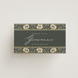 "Timeless Nature" - Place Cards in Emerald by Ana de Sousa - Front