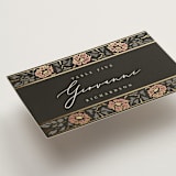 "Timeless Nature" - Place Cards in Ebony by Ana de Sousa - Detail
