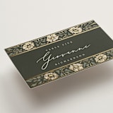 "Timeless Nature" - Place Cards in Emerald by Ana de Sousa - Detail