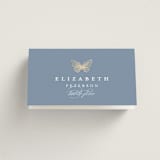 "meet me in the garden" - Place Cards in Cornflower by Grae - Folded with Free Guest Printing