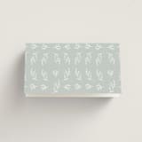 "Blue Garden" - Place Cards in Mist by Hannah Williams - Folded Back of Card