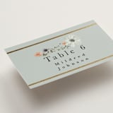 "Blue Garden" - Place Cards in Mist by Hannah Williams - Detail