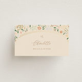 "Esther's garden" - Place Cards in Ivory by Jennifer Wick - Front with Free Guest Printing
