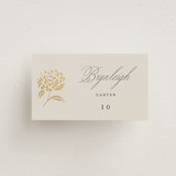 "Shimmering Hydrangeas" - Place Cards in Tea Time by Susan Zinader - Front with Free Guest Printing