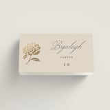 "Shimmering Hydrangeas" - Place Cards in Tea Time by Susan Zinader - Folded with Free Guest Printing