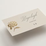 "Shimmering Hydrangeas" - Place Cards in Tea Time by Susan Zinader - Detail