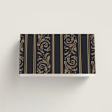 "Regency Grace" - Place Cards in Onyx by Ana de Sousa - Folded Back of Card