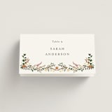 "Blooming Vine" - Place Cards in Blush by Susan Moyal - Folded with Free Guest Printing