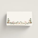 "Blooming Vine" - Place Cards in Blush by Susan Moyal - Blank front