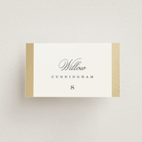 "The Ritz" - Place Cards in Quartz by Kristie Kern - Front with Free Guest Printing