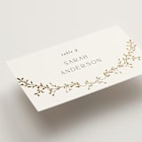 "Delicate Vine" - Place Cards in Alabaster by Susan Moyal - Detail