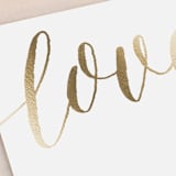 "A Sparkly Love" - Place Cards in Gold by Erin Deegan - Detail