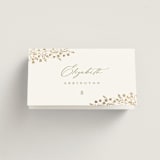"Villa" - Place Cards in Leaf by Kristie Kern - Folded with Free Guest Printing