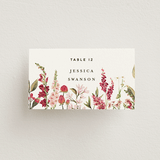 "Lush" - Place Cards in Magenta by Susan Moyal - Front with Free Guest Printing