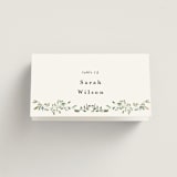 "Monogramed Arch" - Place Cards in Mojito by Susan Moyal - Folded with Free Guest Printing