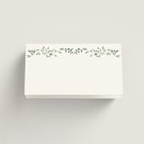 "Monogramed Arch" - Place Cards in Mojito by Susan Moyal - Folded Back of Card