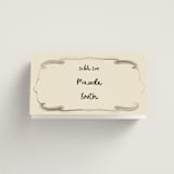 "Santa Catalina" - Place Cards in Ink Wash by Ani Somi - Folded with Free Guest Printing