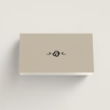 "Santa Catalina" - Place Cards in Ink Wash by Ani Somi - Folded Back of Card