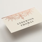 "Regal Mehndi" - Place Cards in Champagne Rose by Oma N. Ramkhelawan - Detail