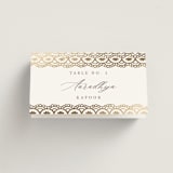 "Gilded Henna" - Place Cards in Lily by Mansi Verma - Folded with Free Guest Printing