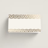 "Gilded Henna" - Place Cards in Lily by Mansi Verma - Blank front