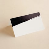 "Halcyon" - Place Cards in Tuxedo by Leah Bisch - Blank front