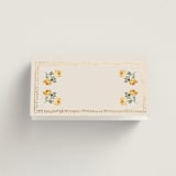 "Tuileries" - Place Cards in Golden by Claudia Orengo - Blank front