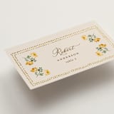 "Tuileries" - Place Cards in Golden by Claudia Orengo - Detail