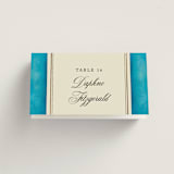"Josephine" - Place Cards in Marine by Jackie Crawford - Folded with Free Guest Printing