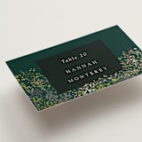 "By the Creek" - Place Cards in Emerald by Becky Nimoy - Detail