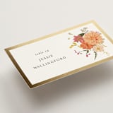 "Enchanting" - Place Cards in Burgundy by Susan Moyal - Detail
