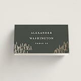 "Peaks" - Place Cards in Hunter by Sarah Brown - Folded with Free Guest Printing
