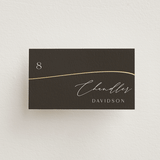 "gathering" - Place Cards in Smoke by Olivia Raufman - Front with Free Guest Printing