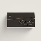 "gathering" - Place Cards in Smoke by Olivia Raufman - Folded with Free Guest Printing