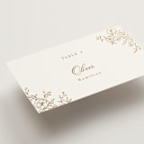 "floral crest" - Place Cards in Champagne by Cass Loh - Detail