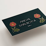 "Gilded Tapestry" - Place Cards in Midnight Garden by Simona Camp - Detail