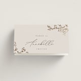 "forever and a day" - Place Cards in Luxe Neutral by Design Lotus - Folded with Free Guest Printing